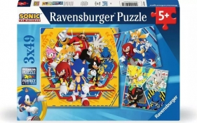 Ravensburger, Puzzle 3x49: Sonic (12001133)