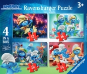 Puzzle 4w1 Przygody Smerfów
