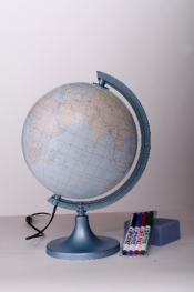 Globus konturowy z objaśnieniem, podświetlany 250 mm