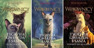 Pakiet Wojownicy Manga: Ucieczka w las, Szukając schronienia, Powrót do klanów