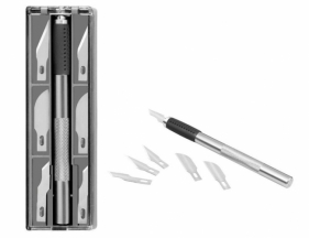 Skalpel nożyk metalowy z 6 ostrzami