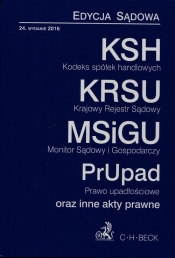 Kodeks spółek handlowych Krajowy Rejestr Sądowy Monitor Sądowy i gospodarczy Prawo upadłościowe