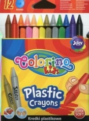 Kredki świecowe okrągłe plastikowe Colorino kids 12 kolorów