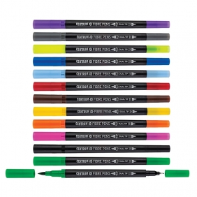 Zestaw mazaków dwustronnych, 12 szt