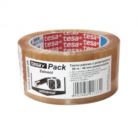 Taśma pakowa TesaPack Standard Solvent 66m x 48mm, transparentna (55263-00000-00)