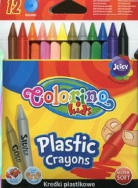 Kredki świecowe okrągłe plastikowe Colorino kids 12 kolorów