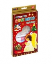 Farby witrażowe 6 kolorów + witraże christmas AMOS