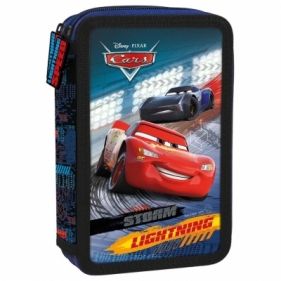Piórnik dwukomorowy z wyposażeniem Cars 44 (PWDCA44)