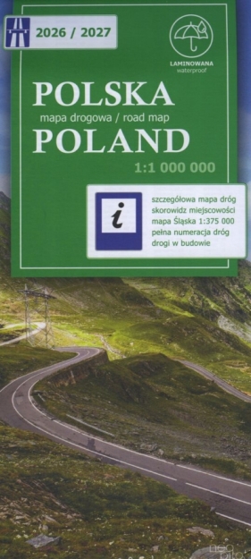 Polska. Mapa drogowa w skali 1:1 000 000 - Opracowanie zbiorowe