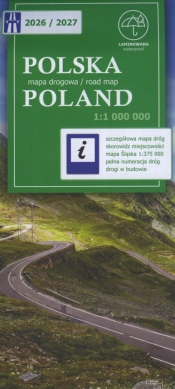 Polska. Mapa drogowa w skali 1:1 000 000 - Opracowanie zbiorowe