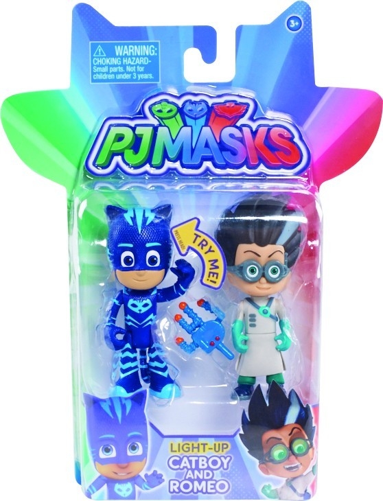PJ MASKS Świecąca figurka 2-pak, Catboy and Romeo (JP-24810-1)