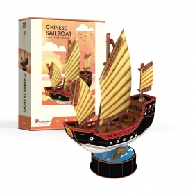 Puzzle 3D: Żaglowiec Chinese Sailboat - zestaw S (306-24033)