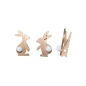 Klamerki drewniane króliczki - 6 sztuk (405208)