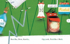Awantura w śmietniku. Czytam sobie sylabami. Poziom 1 - Marcin Baran