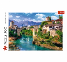 Puzzle 500: Stary Most w Mostarze, Bośnia i Hercegowina (37333)
