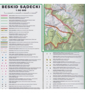 Beskid Sądecki, 1:50 000 - mapa turystyczna - Praca zbiorowa