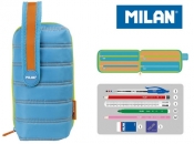 Multipiórnik MILAN owalny z 4 piórnikami COLOURS niebieski