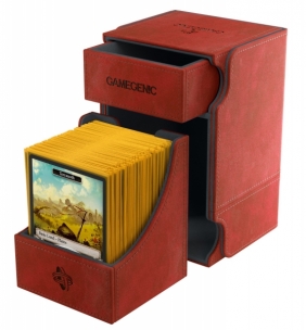 Ekskluzywne pudełko Watchtower Convertible na 100+ kart - Czerwone (07332)