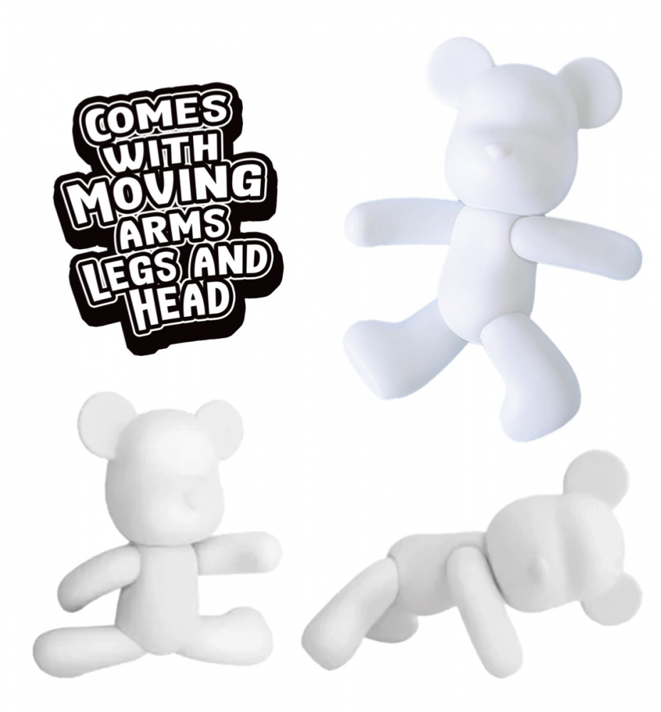 Zestaw do tworzenia kolorowego misia - neonowy