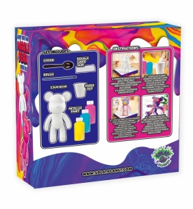 Zestaw do tworzenia kolorowego misia - neonowy