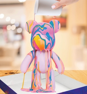 Zestaw do tworzenia kolorowego misia - neonowy