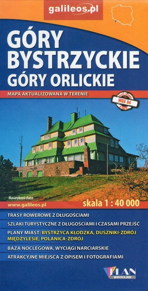 Góry Bystrzyckie i Góry Orlickie 1:40 000