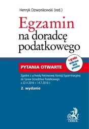 Egzamin na doradcę podatkowego Pytania otwarte