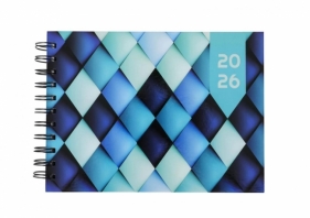 Terminarz 2026 dzienny A5 notes poziomy MIX