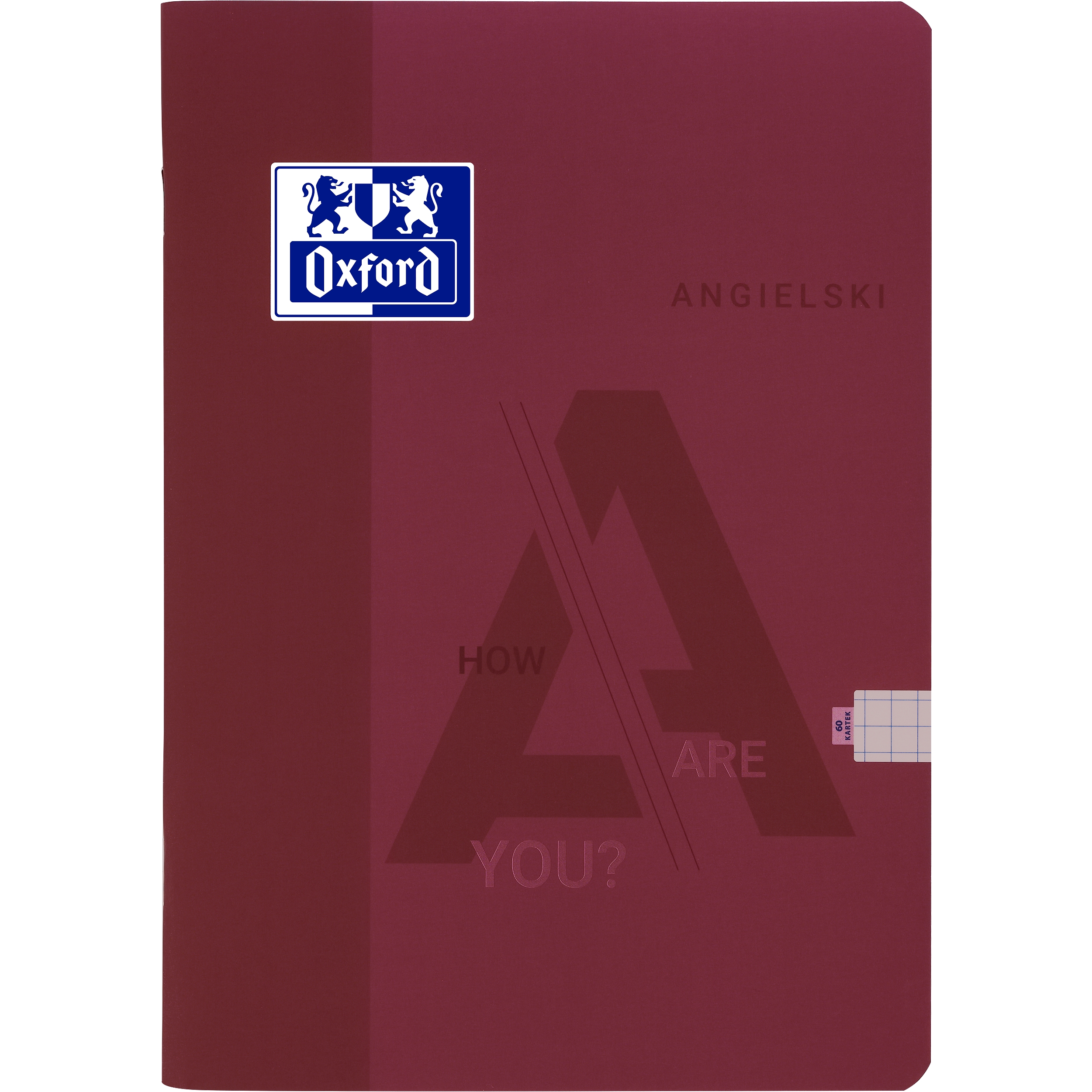 <img src='https://webimage.pl/pics/333/1/d400209244_MP_original.png' style='height:440px' /> Zeszyt Oxford - Język angielki, A4/60K, kratka z marginesem
