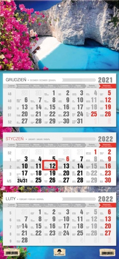Kalendarz trójdzielny 2022 - Zakinthos