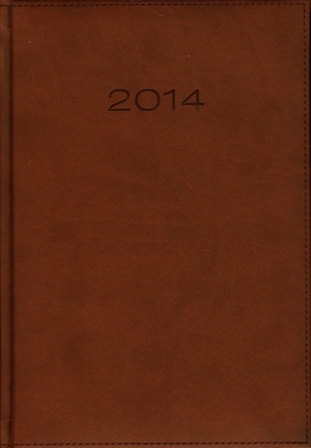 Kalendarz 2014 A5 21DR Brązowy dzienny - <br />