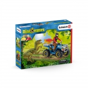 Schleich Dinosaurs, Ucieczka quadem przed Velociraptorem (SLH41466)