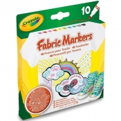 Markery do tkanin Crayola Fabric Markers - 10 kolorów
