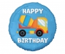  Balon foliowy Betoniarka Happy Birthday 45cm