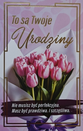 Karnet urodziny z wymiennymi cyframi JCX-234