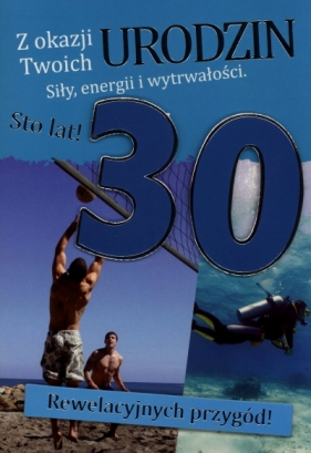 Karnet 30 Urodziny B6 mix wzorów GM-353