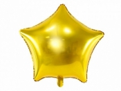 Balon foliowy Partydeco Gwiazdka, 70cm, złoty 27cal (FB78M-019)