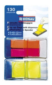Zakładki indeksujące z dyspenserem Donau mix kolorów (7559001PL-99)