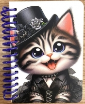 Kołonotatnik ozdobny A7/64K gładki Kot