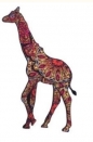 Puzzle drewniane eko 55 Cętkowana żyrafa A4
