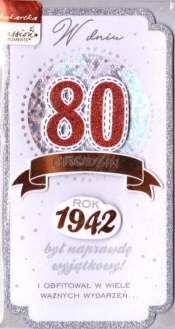 Karnet PM-207 Urodziny 80