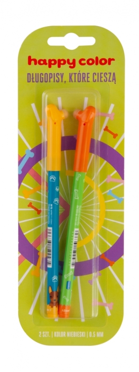 Długopis wymazywalny Happy Color "pieski" - 2 szt. (HA AKPB3171-3 BK2)