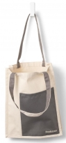  Bookaroo Torba bawełniana Charcoal&Cream
