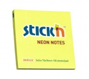 Notes samoprzylepny żółty neonowy - Stick'n