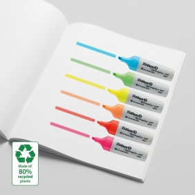 Zakreślacze Pelikan 490, 6 kolorów - Eco Neon