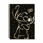 Kołobrulion B5 Disney Gold Stitch plastikowa spirala 100 kartek