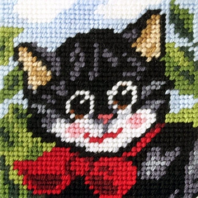 Haft. Moje pierwsze wyszywanie - Kotek