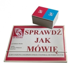 Sprawdź jak mówię. Karta badania logopedycznego... - Elżbieta Stecko