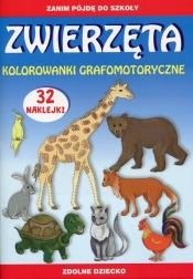 Zwierzęta Kolorowanki grafomotoryczne