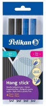 Długopis Hang Stick 0,7mm nieb.+czarny 4sztPELIKAN